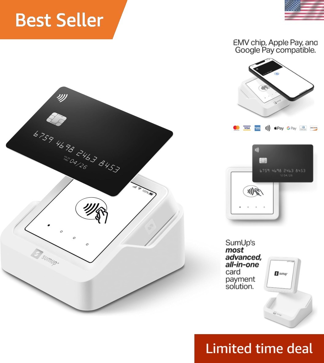 Solo Card Reader with OLED Display & Mobile Data—Perfect for Pop-Up Businesses