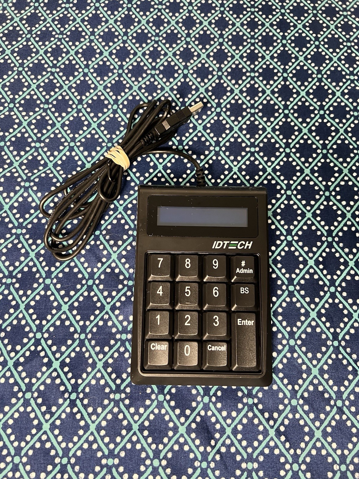 ID Tech IDKE-504800BL Rev N Securekey M100 15-Key Keypad