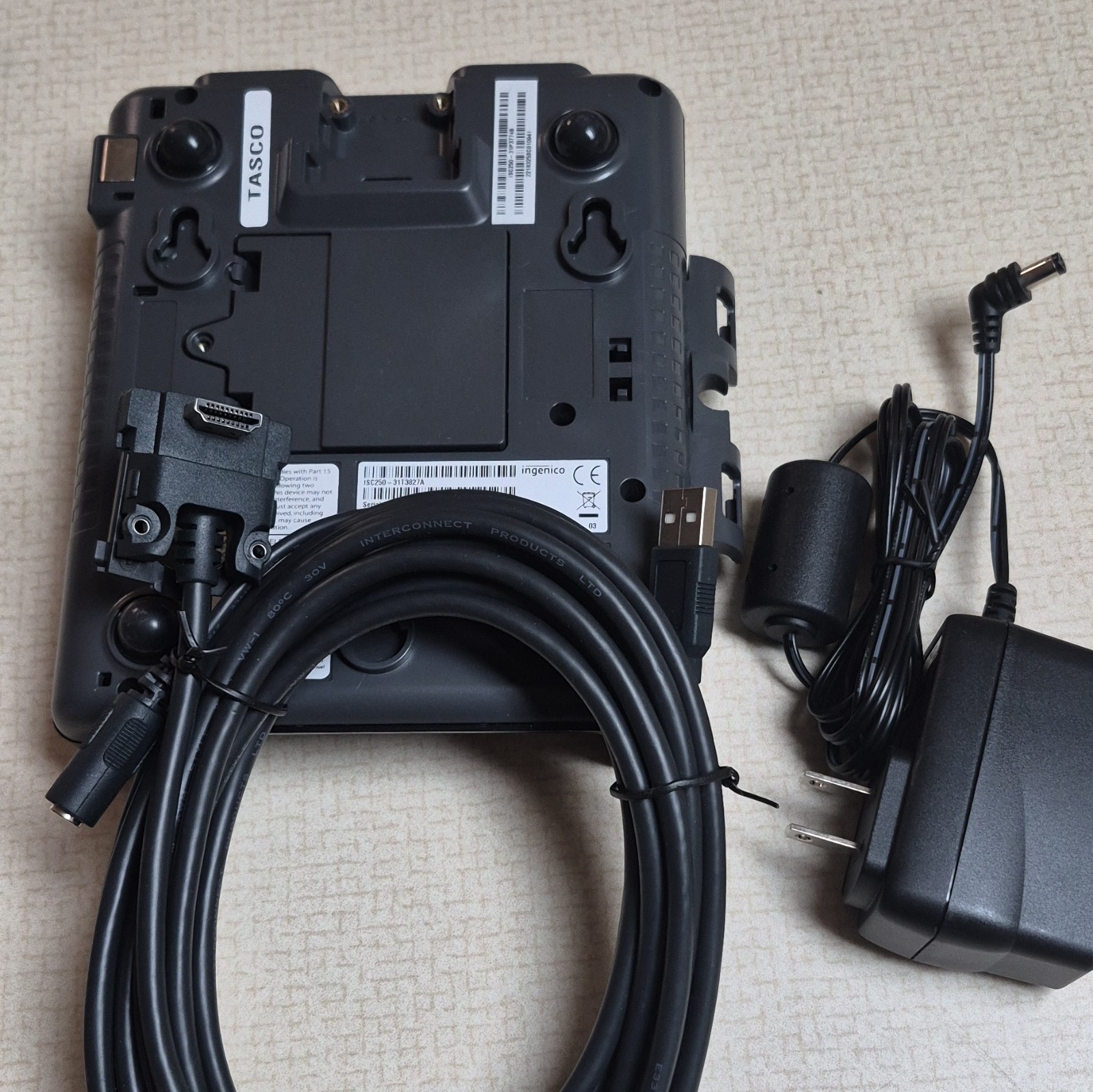 Ingenico iSC Touch 250 Wired Credit Card Terminal MISSING STYLUS