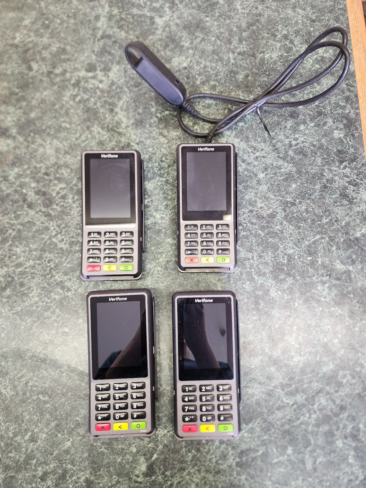 LOT OF 4 POS System Verifone P400 Plus Credit Card Reader