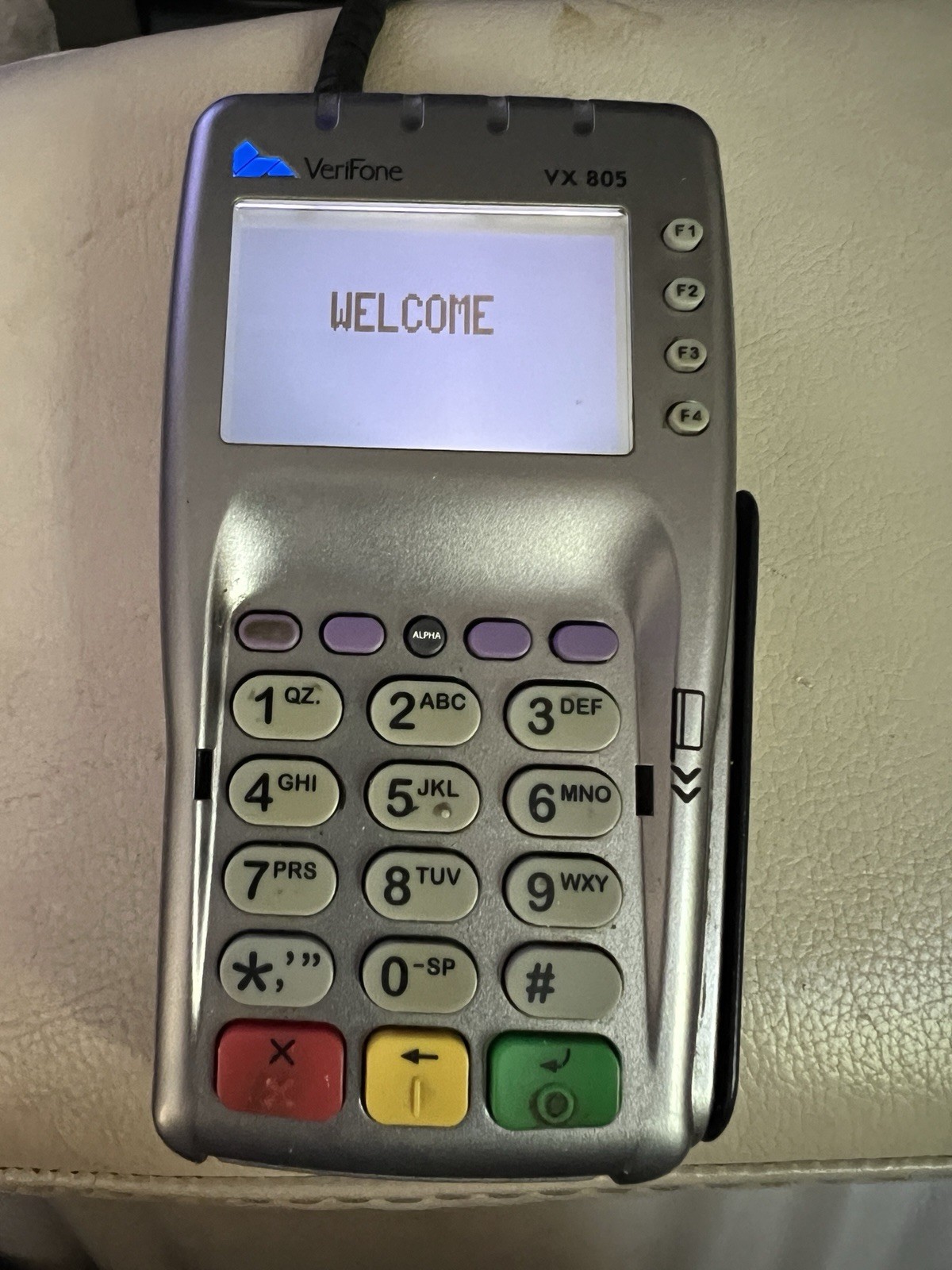 Verifone VX805 CTLS Credit Card Terminal Machine POS with Internet Cord Tested