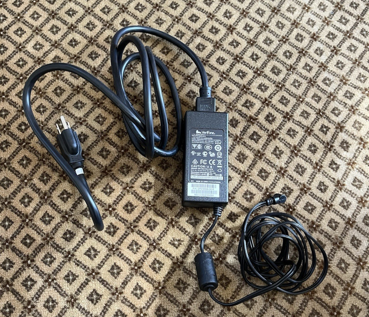 Verifone ITE 9V 4A CPS-10936-3K-R VX610 V570 vx510 Power Adapter Charger PS