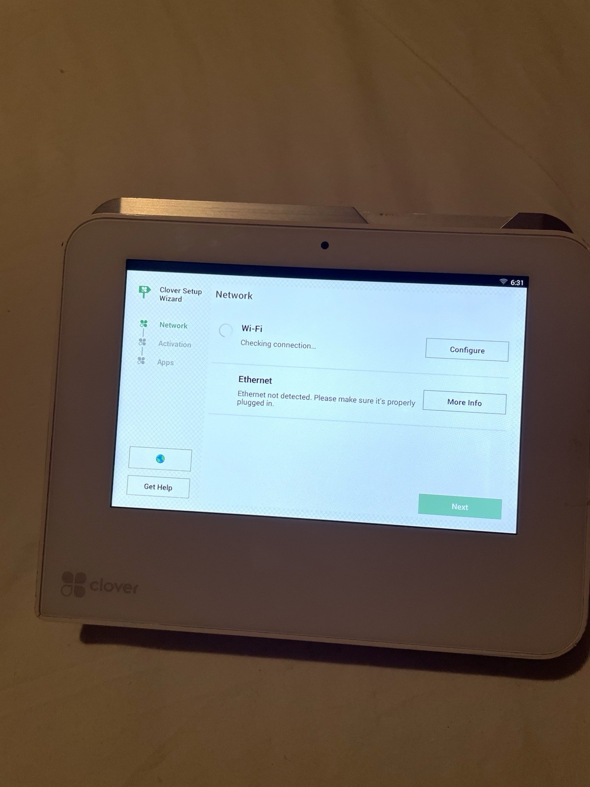 Clover Mini C300 Credit Card Machine With Flagship POS Credit Card Terminal