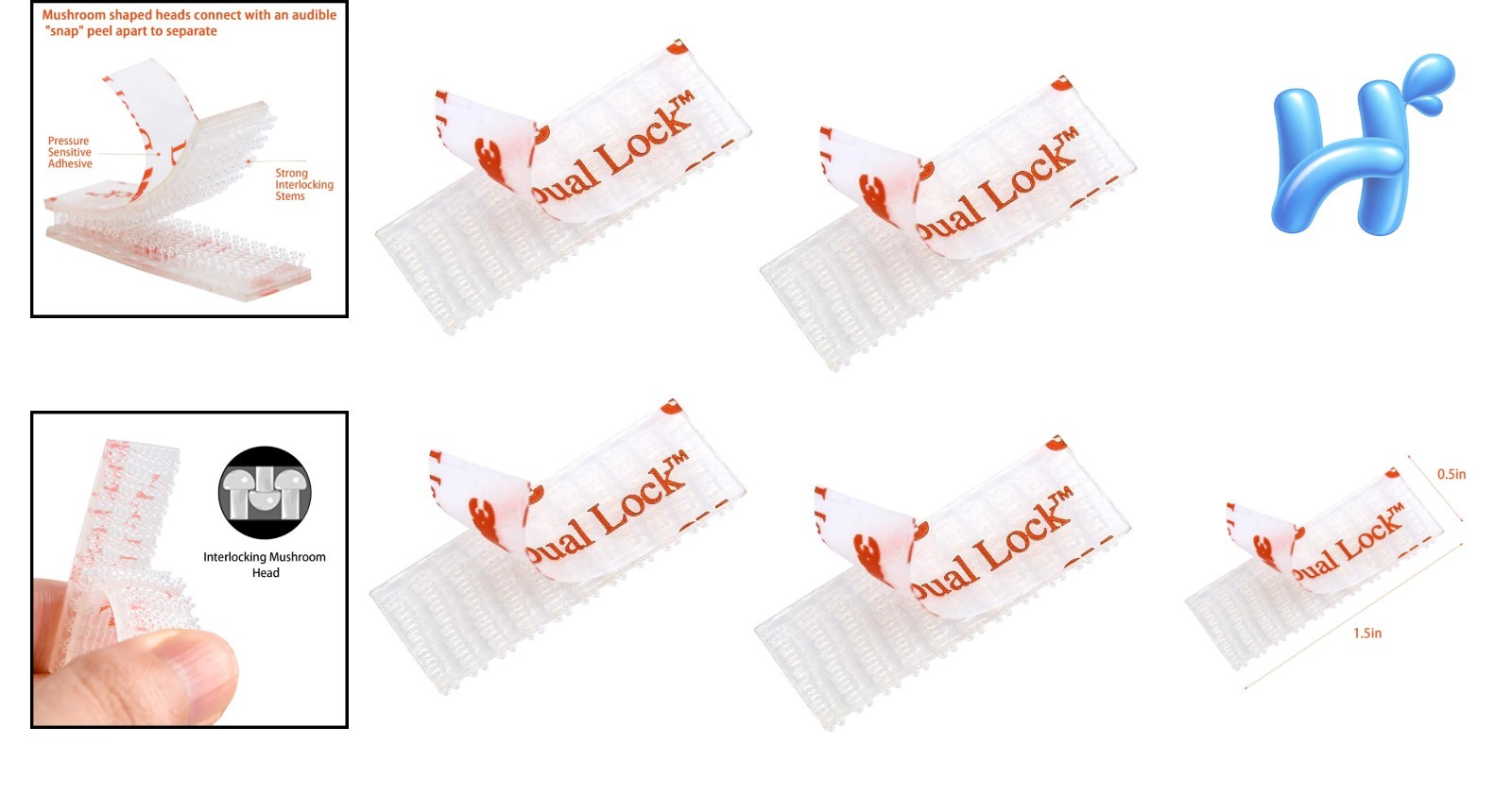 Universal Toll Tag Mounting Kit – Reclosable Adhesive Fasteners for All Tags