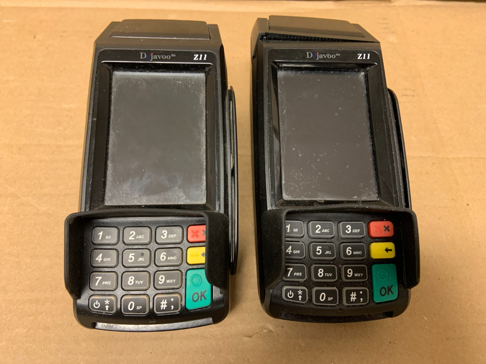 Lot of 2 D Javoo Z11 Model Vega3000 Credit Card Terminal, no power supply