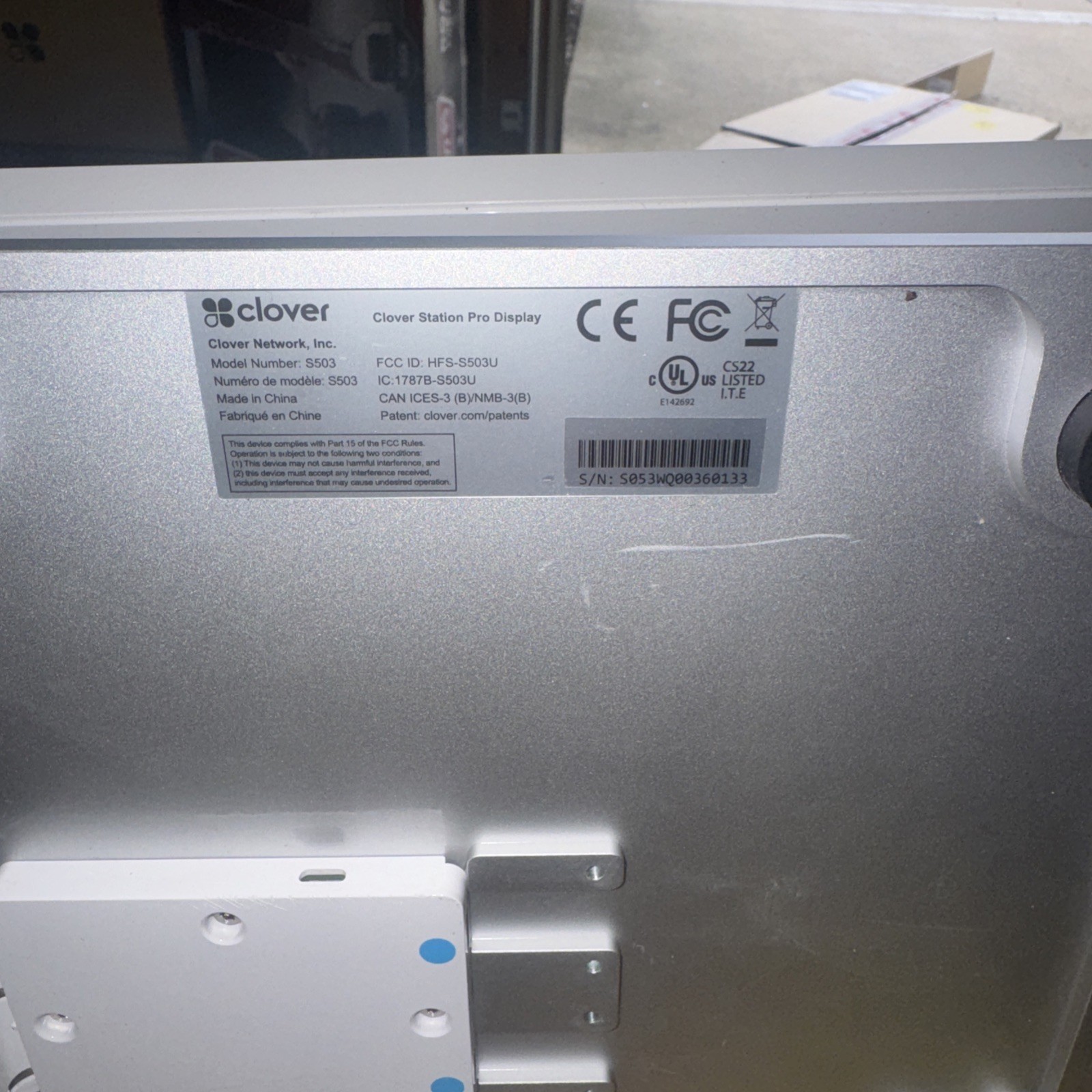 Clover Station Pro Display S503 POS Screen Replacement Tested Clean