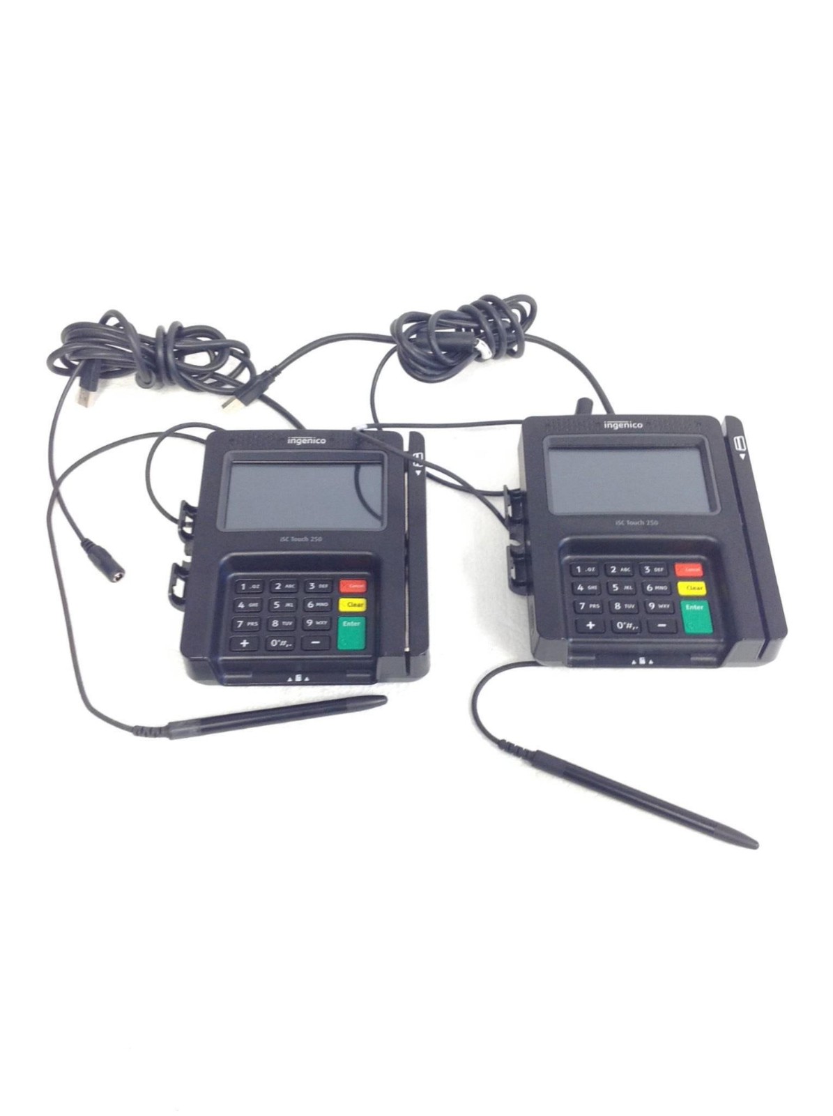 Lot Of 8 Ingenico ISC250-V4 Payment Terminal Credit Card Reader w/ Signature Pen