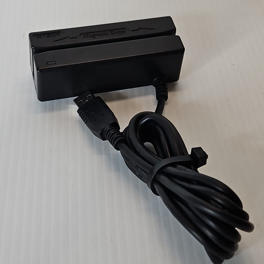 Lot of 2 ID Tech IDMB-334112B Card Reader Magnetic Stripe Black