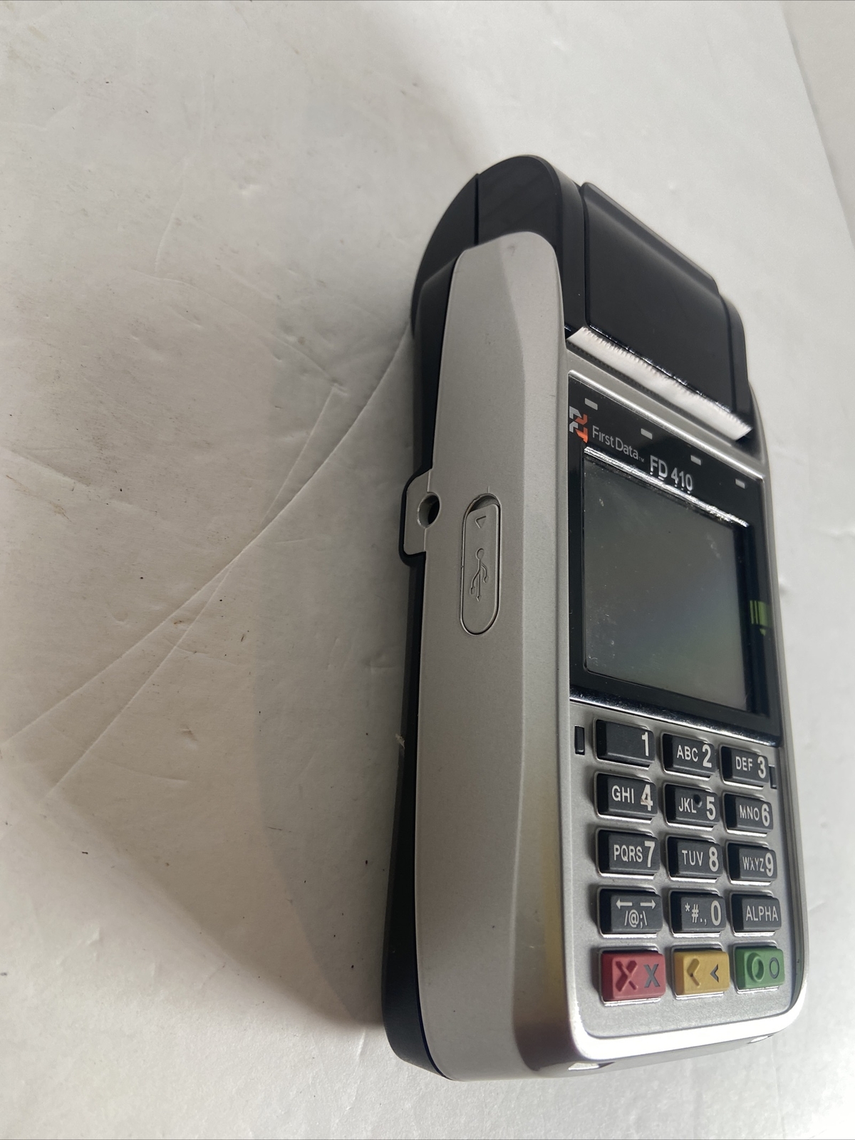 First Data FD410 Credit Card Terminal Untested NO CABLES UNIT ONLY machine