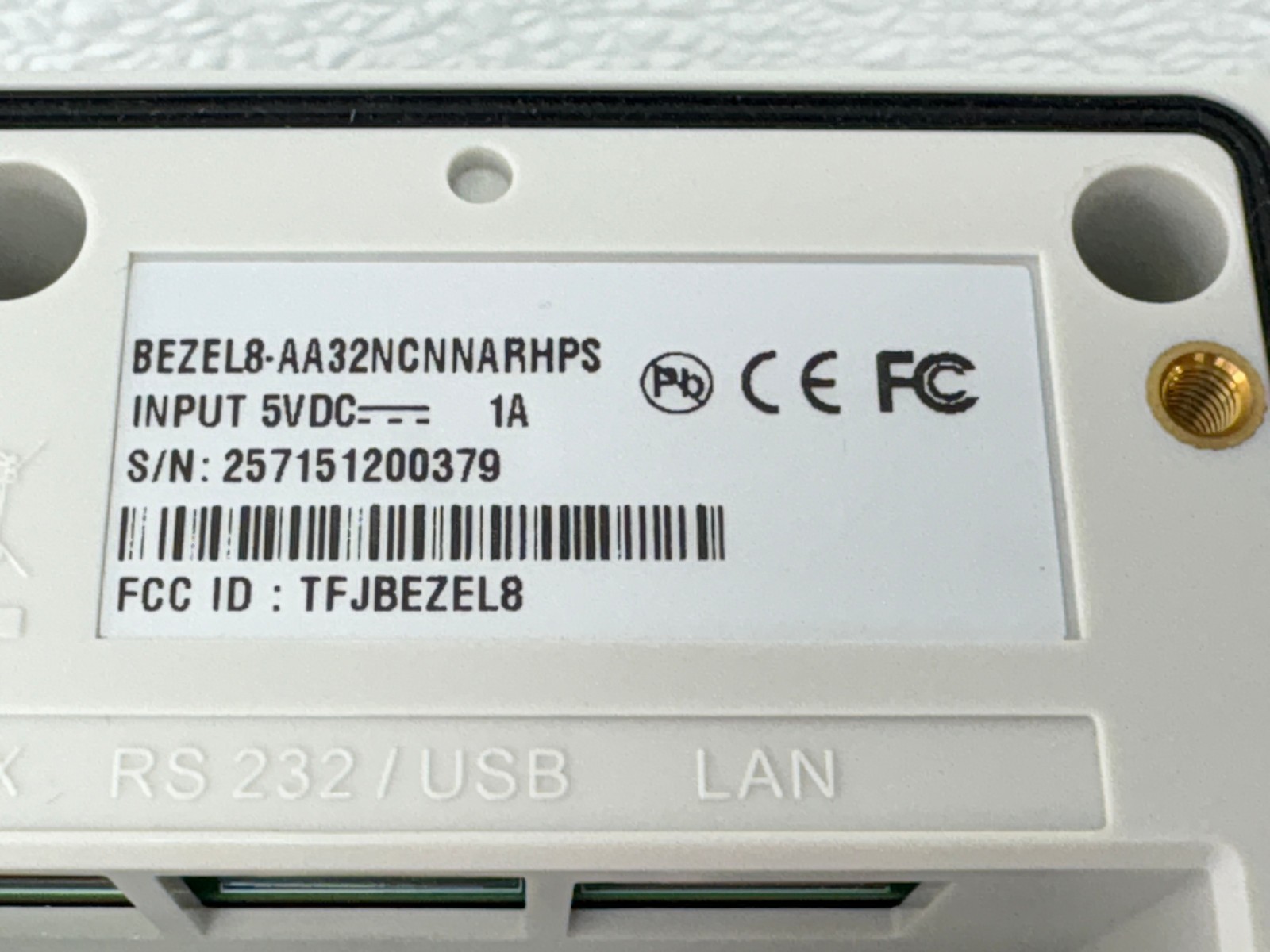 USED | Heartland / UIC BEZEL8 Contactless Smart Card POS Reader Terminal – White