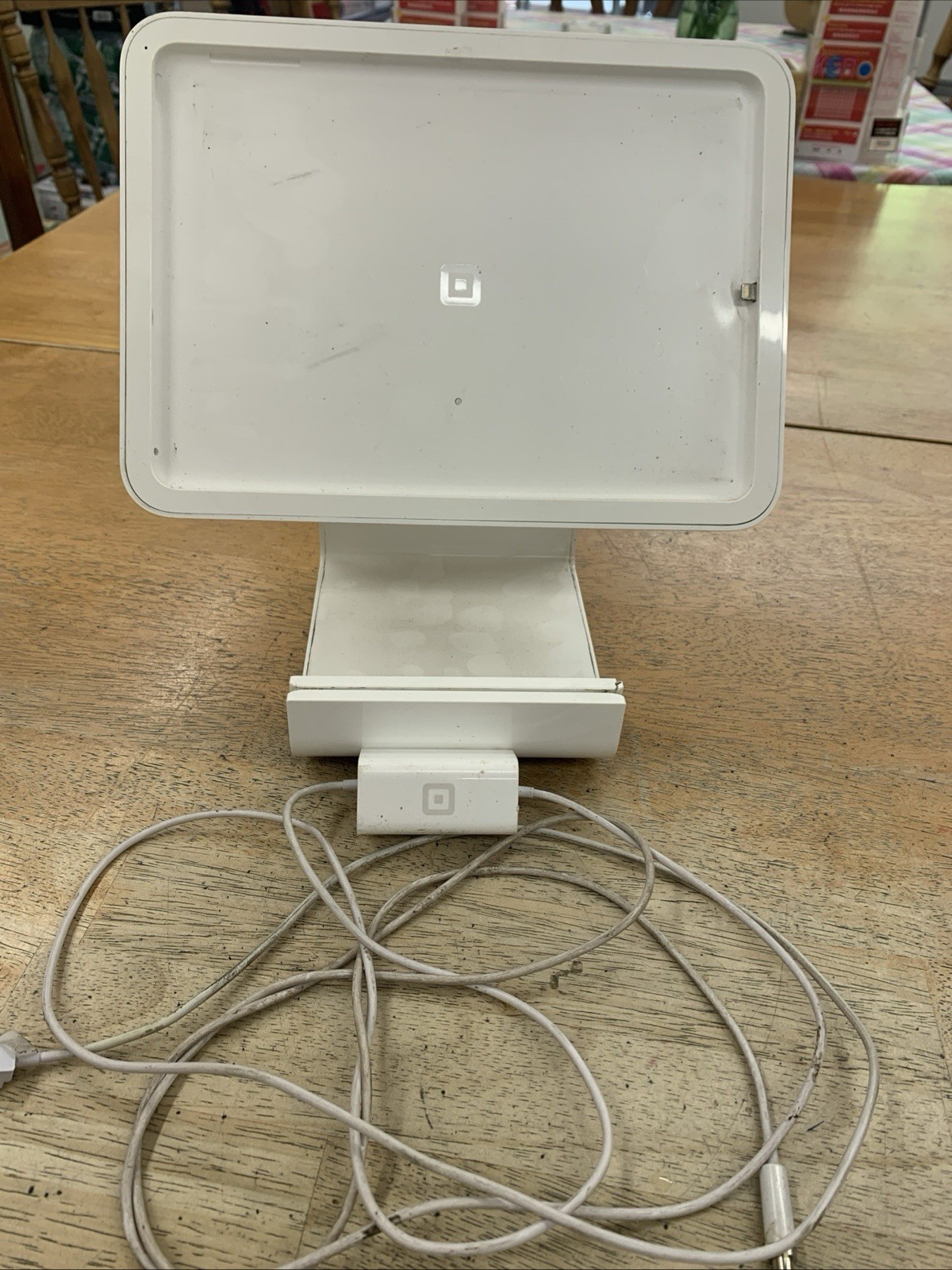 SQUARE STAND POS TERMINAL WITH ADAPTER CORD AND PLUG