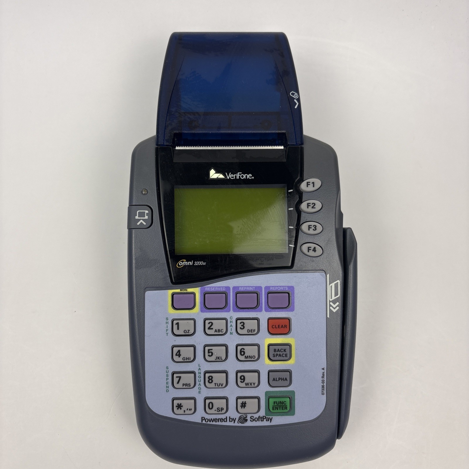 VeriFone Omni 3200SE Credit Card Payment Terminal POS Untested No Power Cord