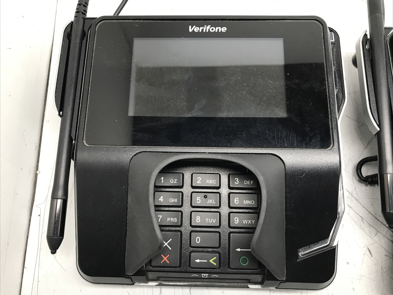 Lot of 3 UNTESTED Verifone MX915 credit card terminals w/ one MX900-02 module