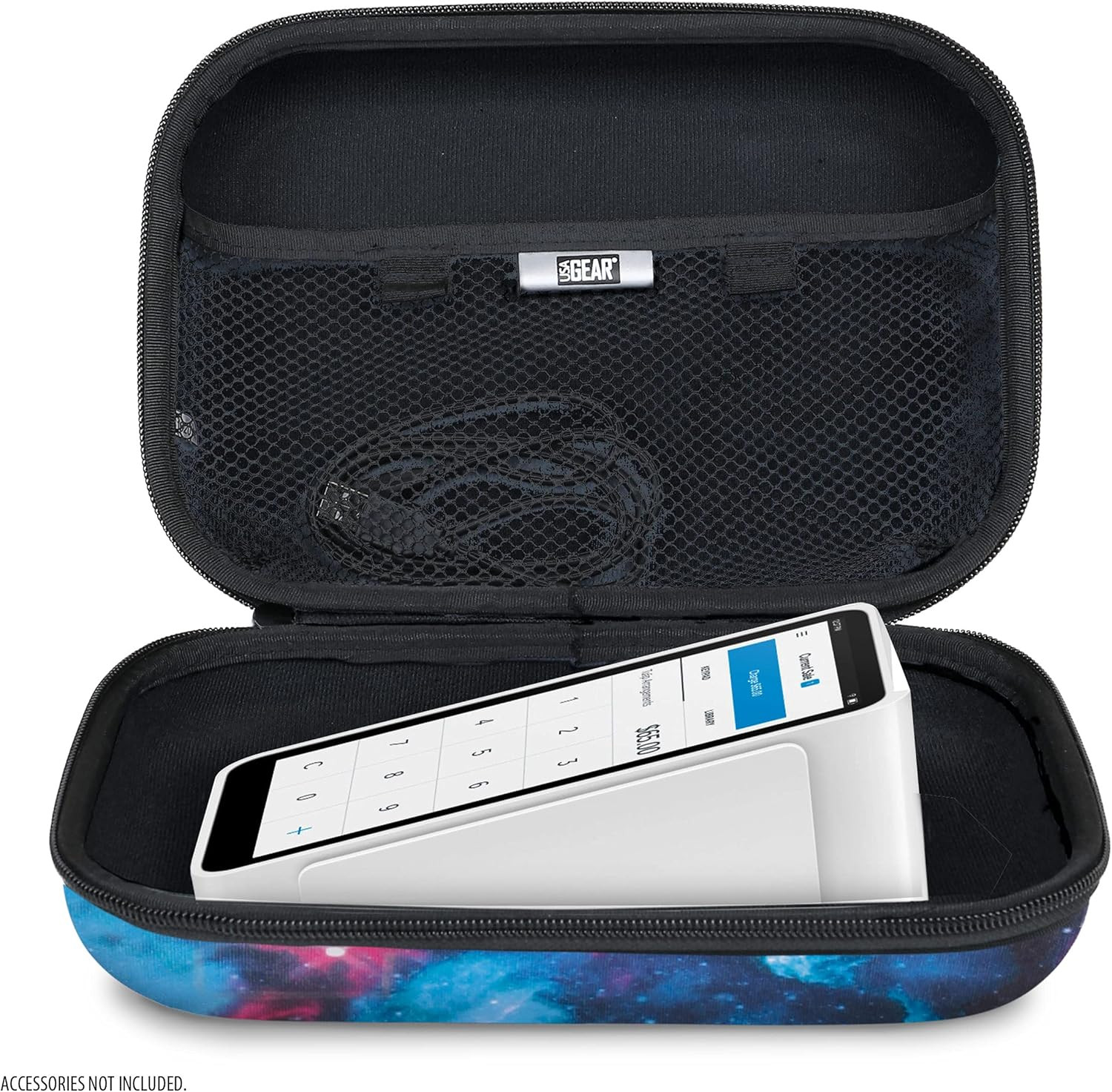 USA Gear Hard Travel Case Fits Square Card Reader, Square Handheld, Receipt Prin