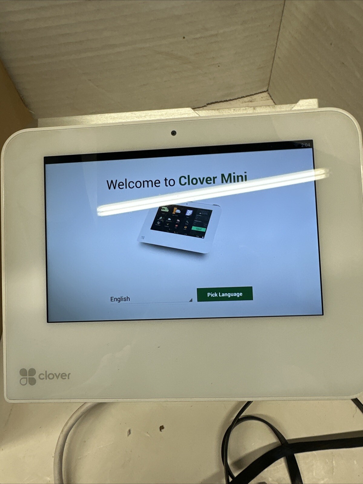 Clover Mini Wifi C300 Card Reader /POS Point of Sale System w/Power Supply