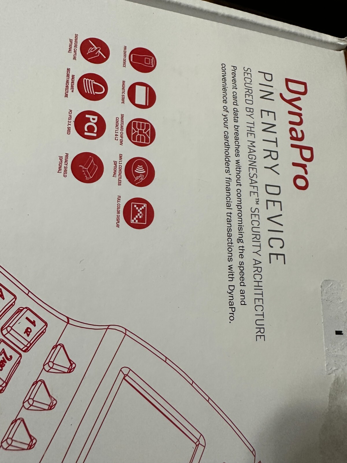 NEW MAGTEK – DYNAPRO CREDIT CARD TERMINAL PIN-ENTRY DEVICE 30056013