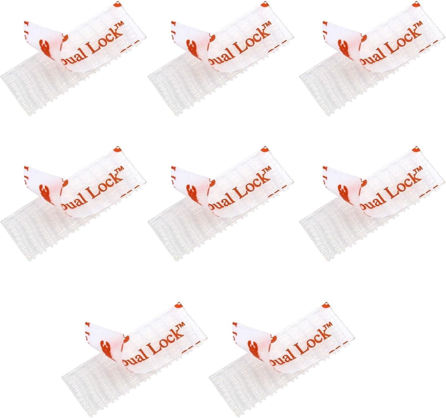 8 Pack Toll Pass Adhesive Mounts – Strong Dual Lock Fasteners for EZ Pass & More