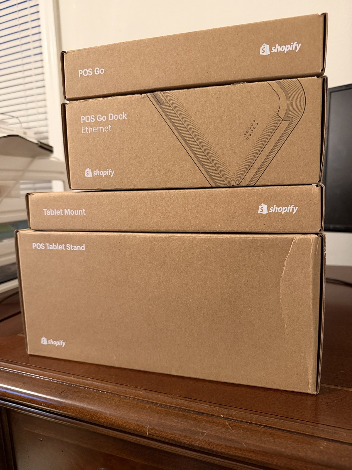 Shopify POS Terminal Countertop Kit for USB-C iPad/Tablet – NEW