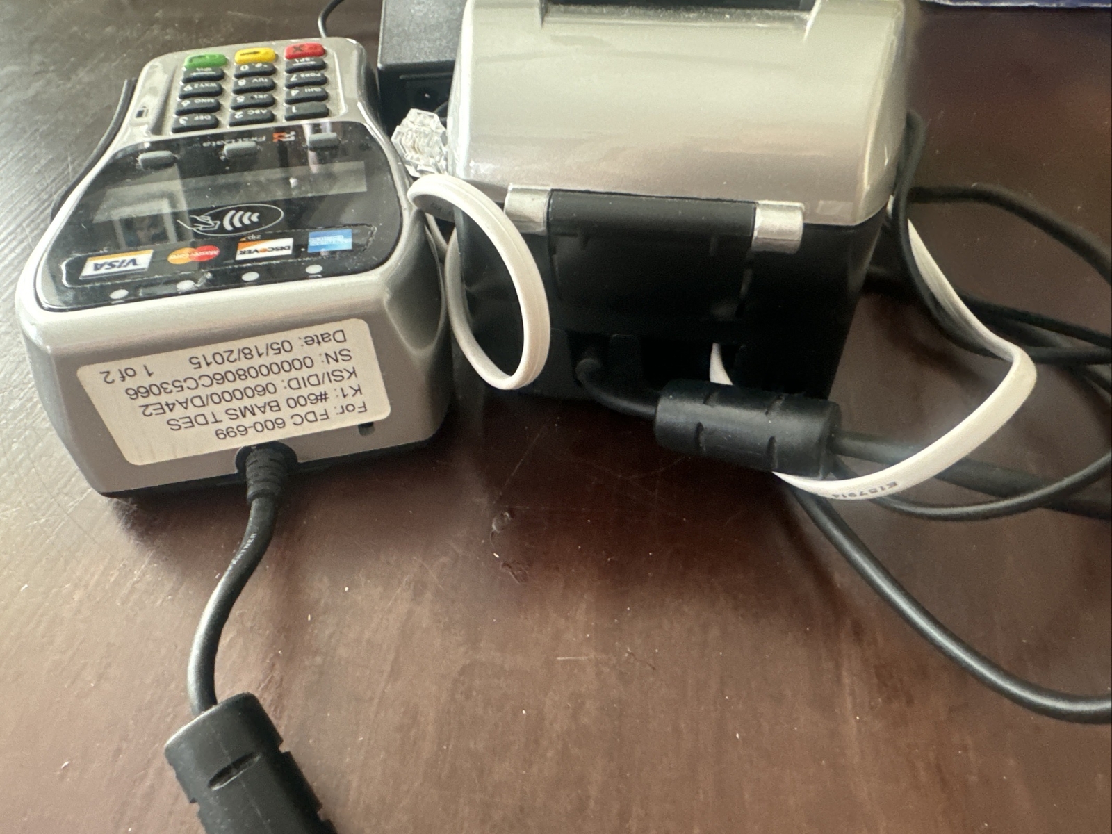 First Data FD130 Duo and FD-35 PIN Pad Credit Debit Card POS Terminal