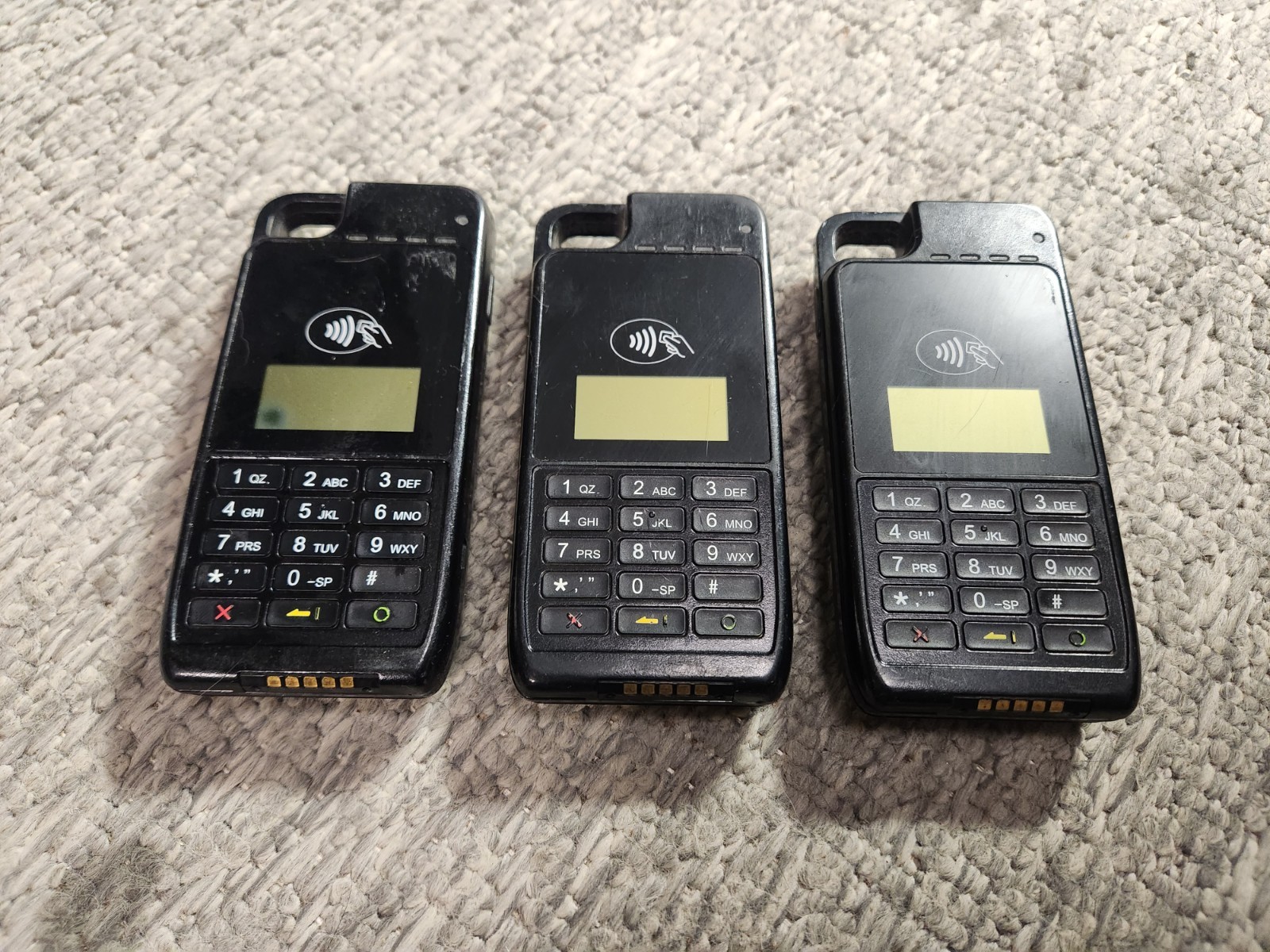 (Lot of 3) VeriFone e315M Mobile Payment Terminal *GREAT WORKING*