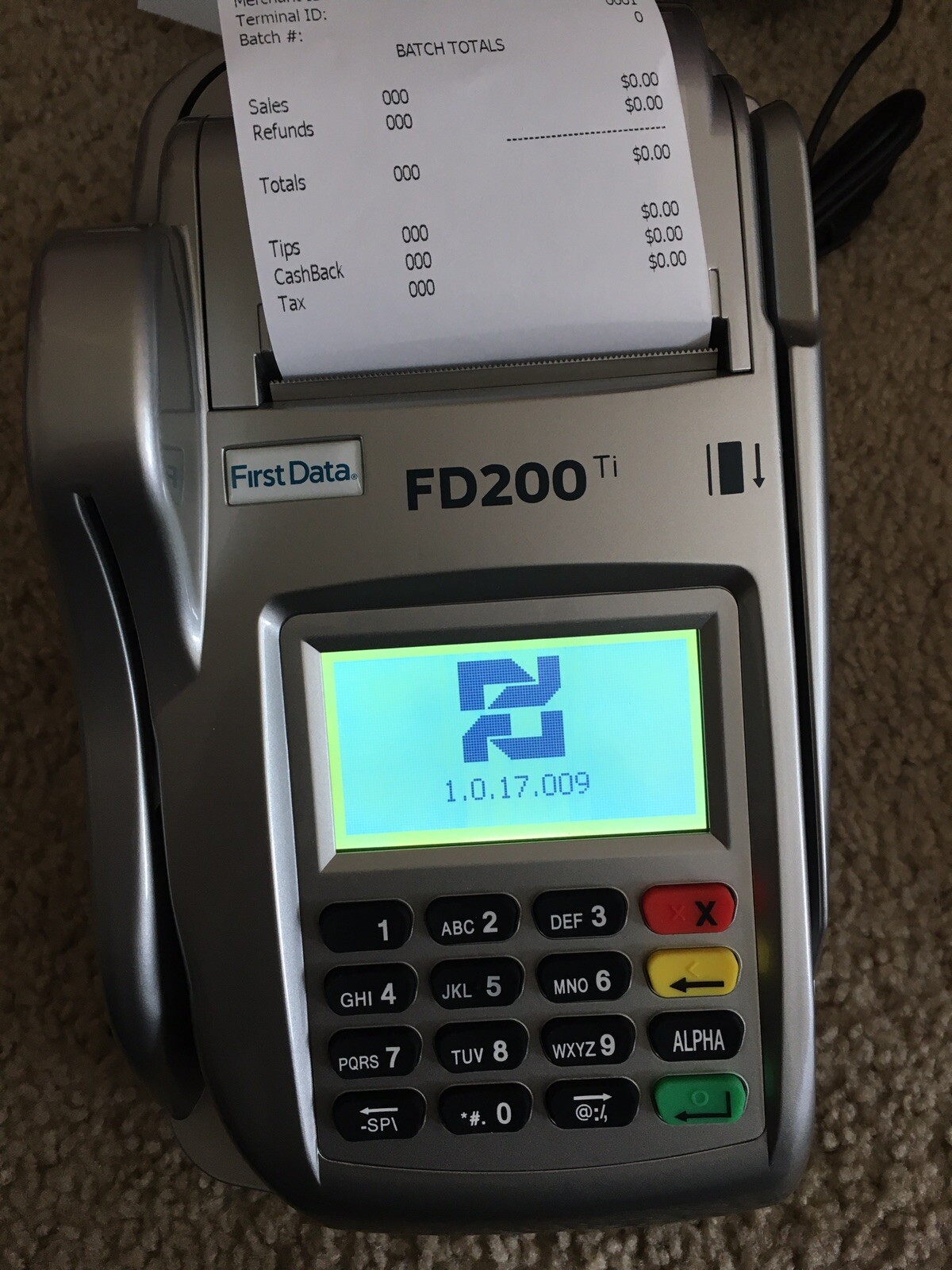 First Data FD200 Credit Card Terminal
