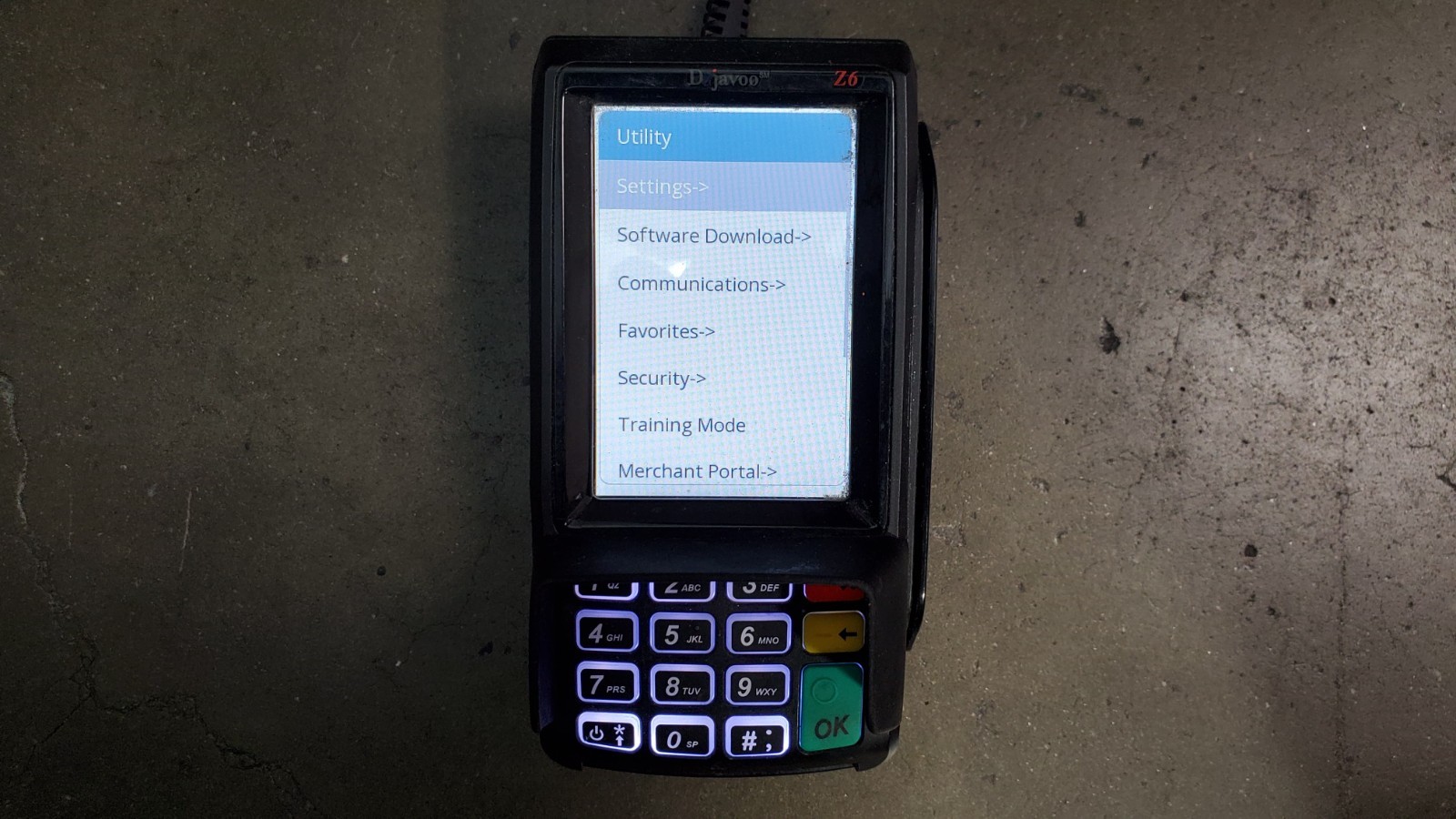 LOT OF 3/ Dejavoo Z6 Credit Card Terminal VEGA3000