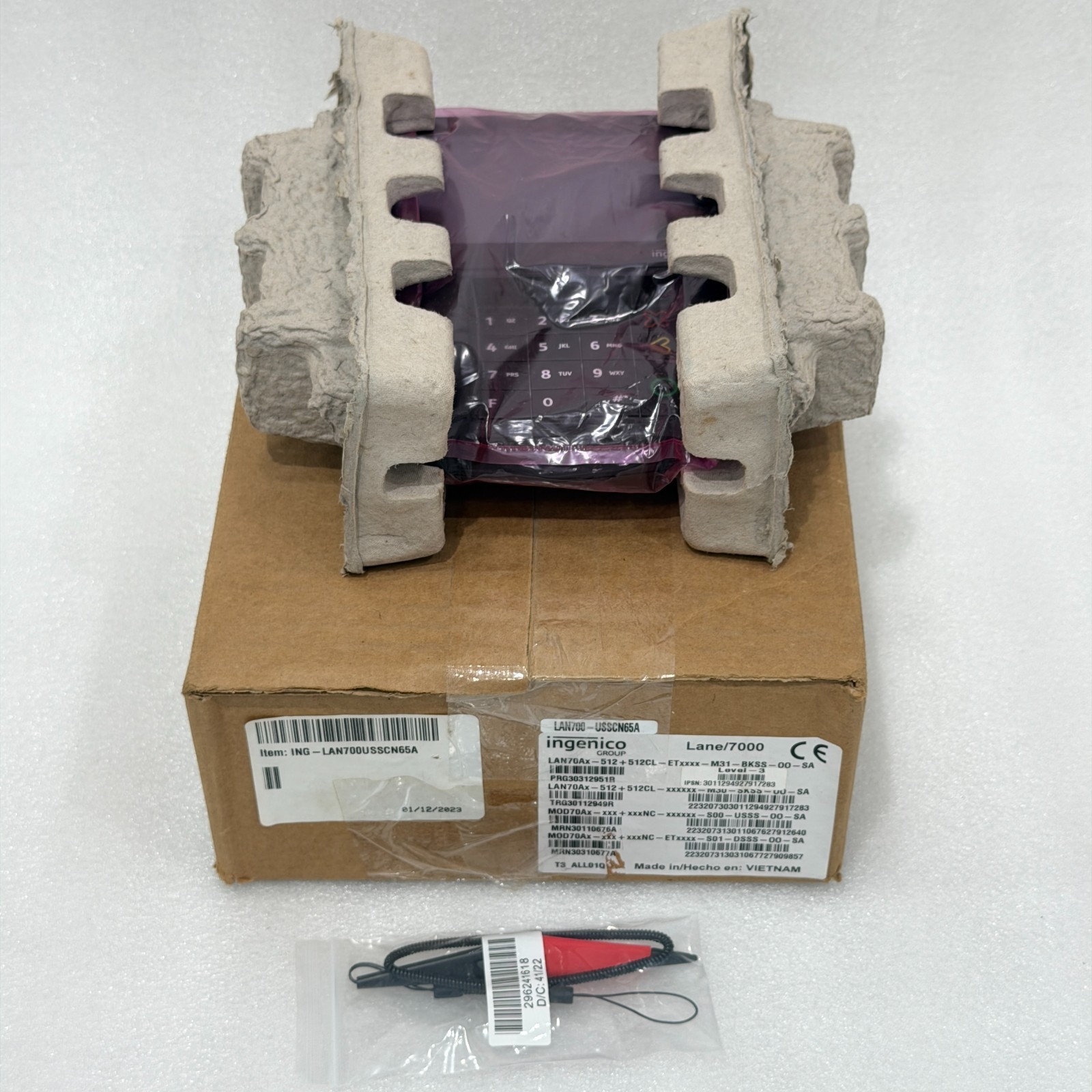 INGENICO LANE/7000 CUSTOMER PAYMENT TERMINAL PIN PAD POS READER