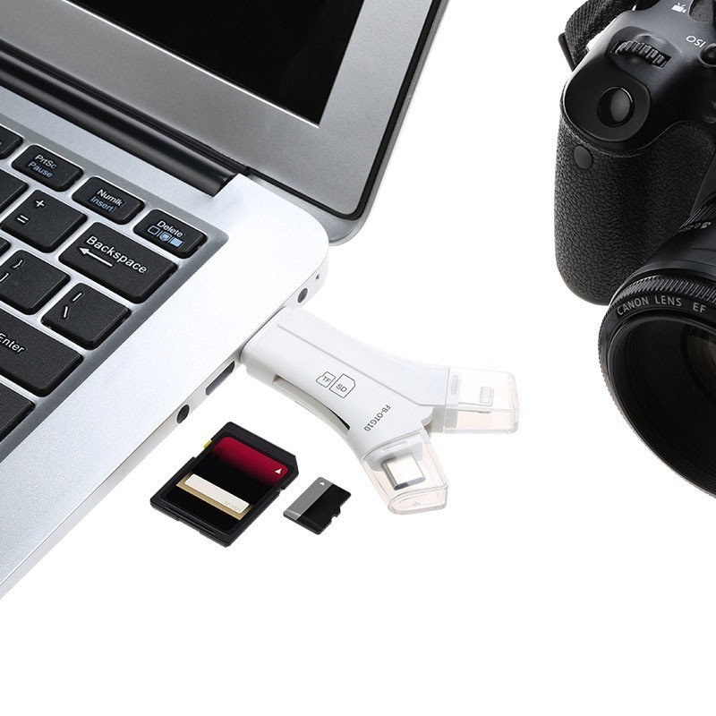 FB-OTG10 Multifunctional TF/SD Card Reader for DSLR Camera Memory Cards ot25