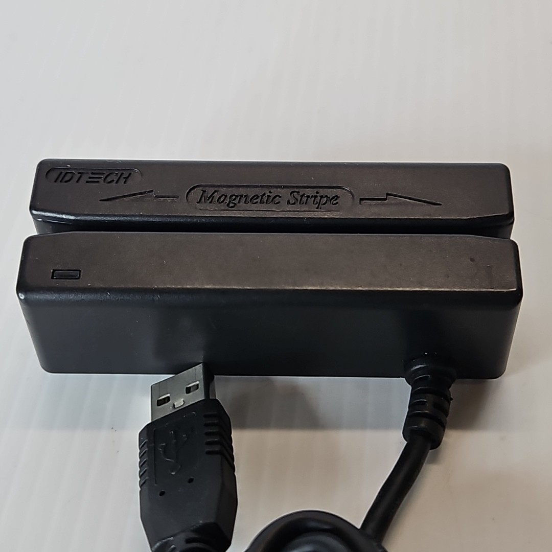 Lot of 2 ID Tech IDMB-334112B Card Reader Magnetic Stripe Black