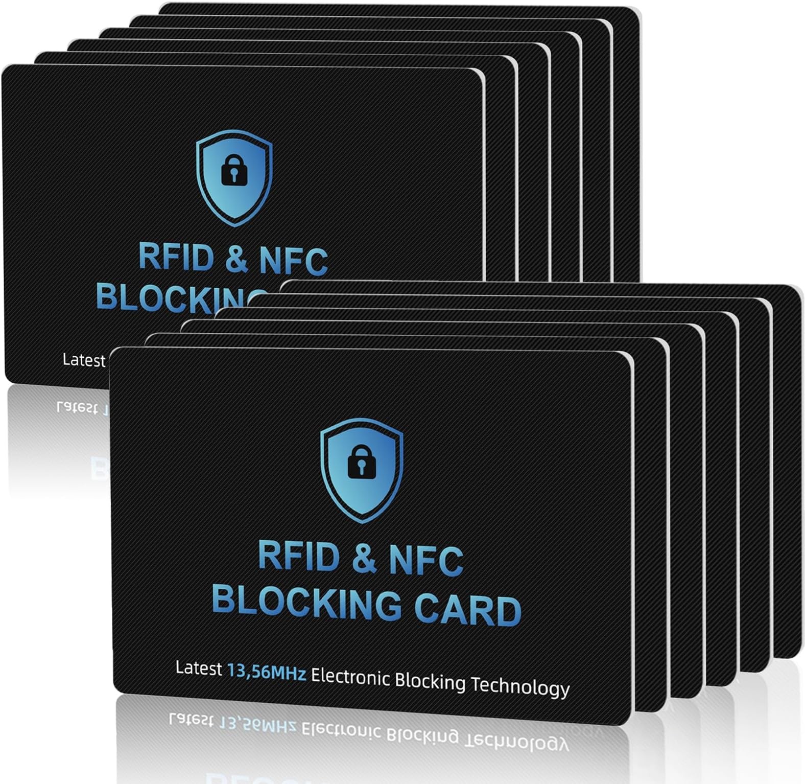 12PCS RFID Blocking Cards Premium Contactless NFC Debit Credit Card Passport …