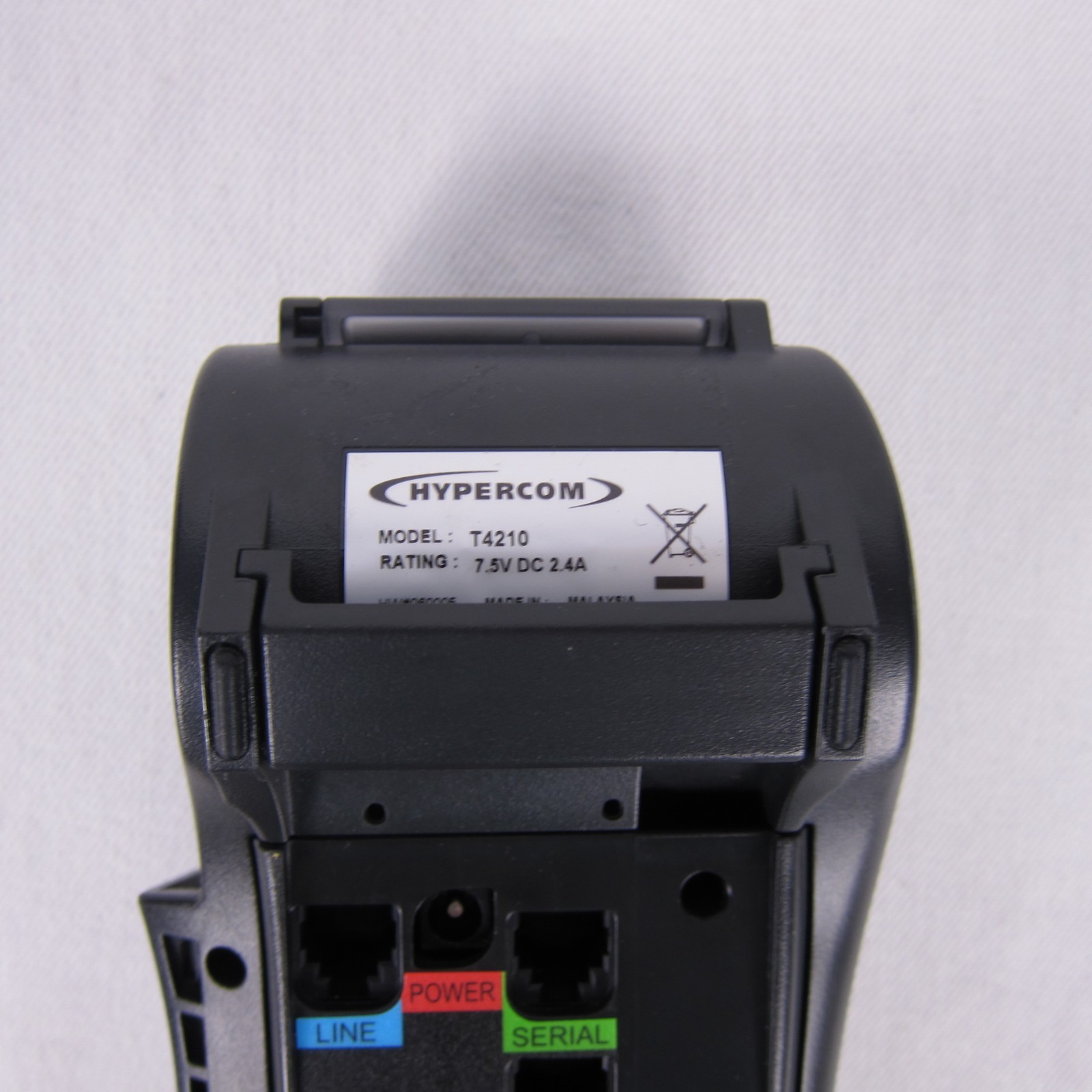 HYPERCOM T4210 Credit Card Machine No Power Cord