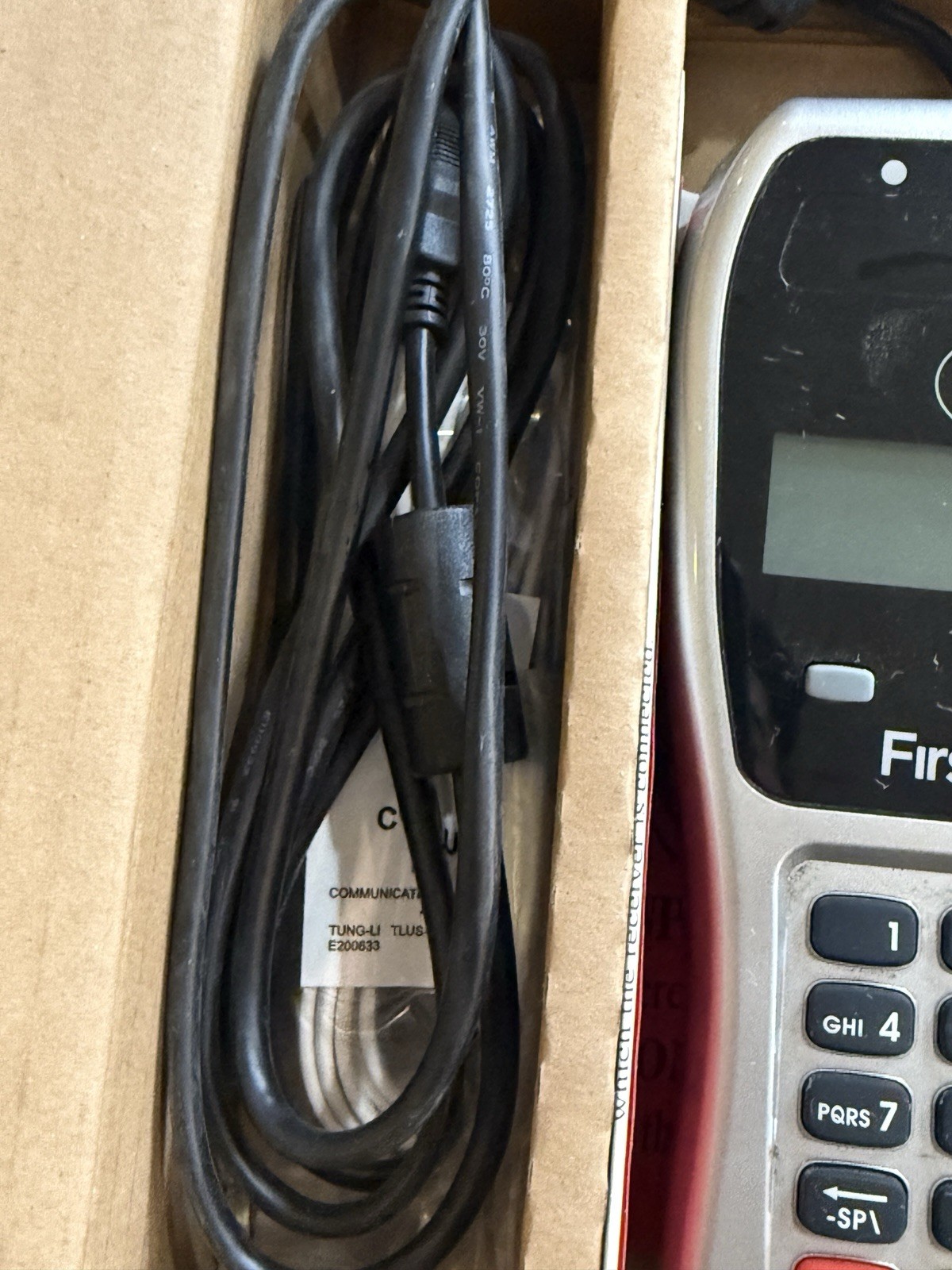 First Data FD130 Duo POS Credit Card Machine w Cables Untested Sold As Is