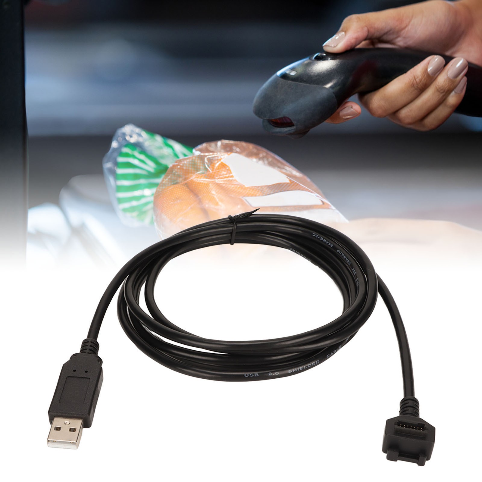 6.6ft USB Cable For Verifone VX820 VX810 14pin IDC To USB 480 Mbps Stable Da NEW