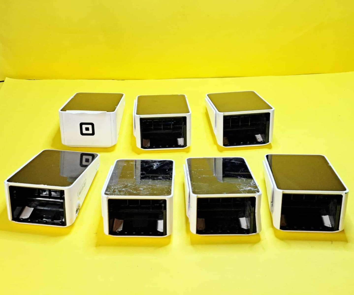 ⚡LOT OF 7x CRACKED SCREENS⚡SQUARE TERMINAL SPD2-01-A POS CARD READER ALL-IN-ONE⚡
