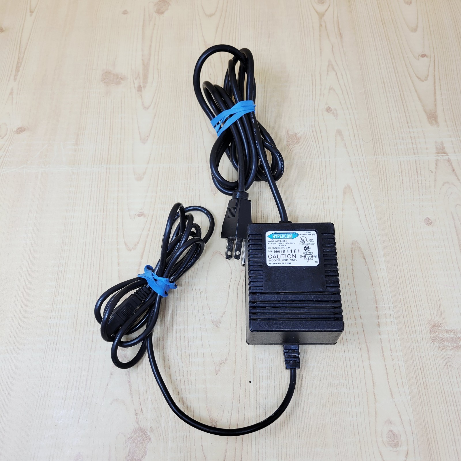27v 27 volt HYPERCOM adapter cord – credit card machine T7P T7 plus power plug