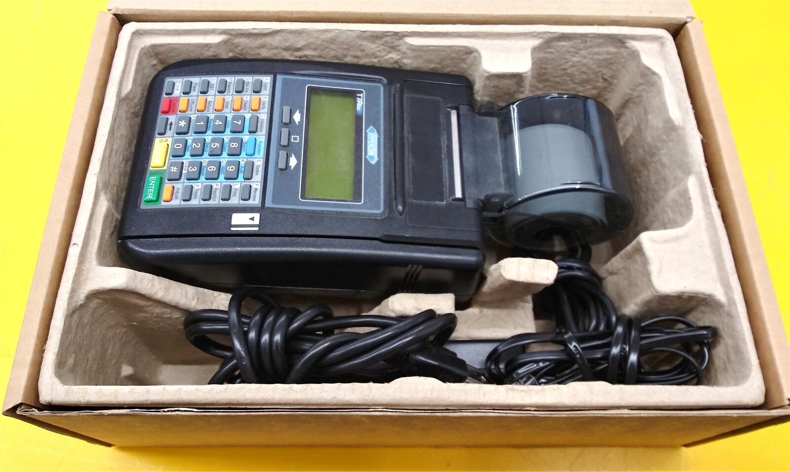 ⭐️⭐️⭐️⭐️⭐️ Hypercom T7 Plus Credit Card Reader Terminal Built-In Printer