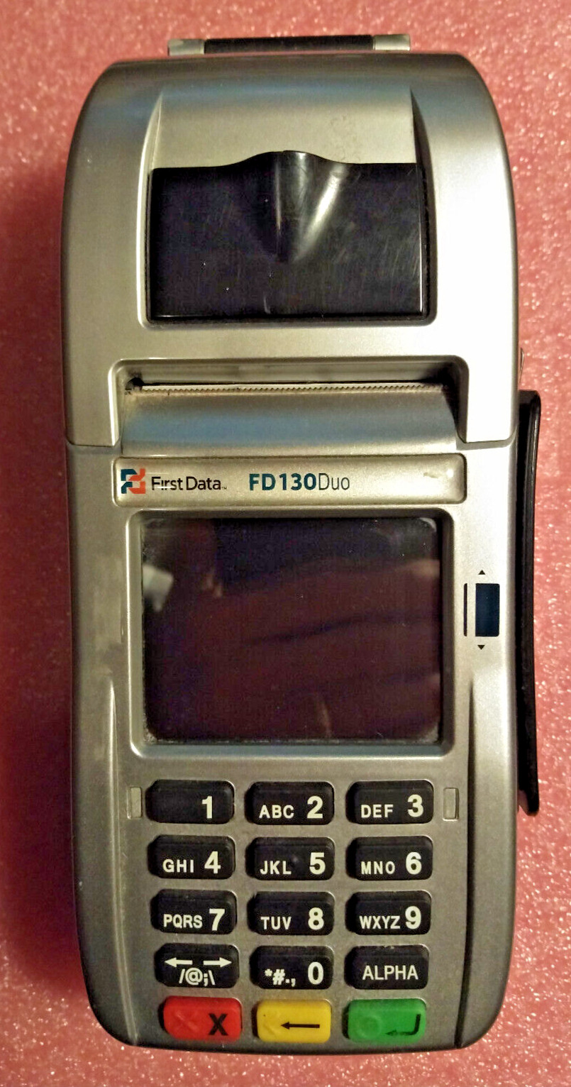 First Data FD130Duo Credit/Debit Card POS Terminal