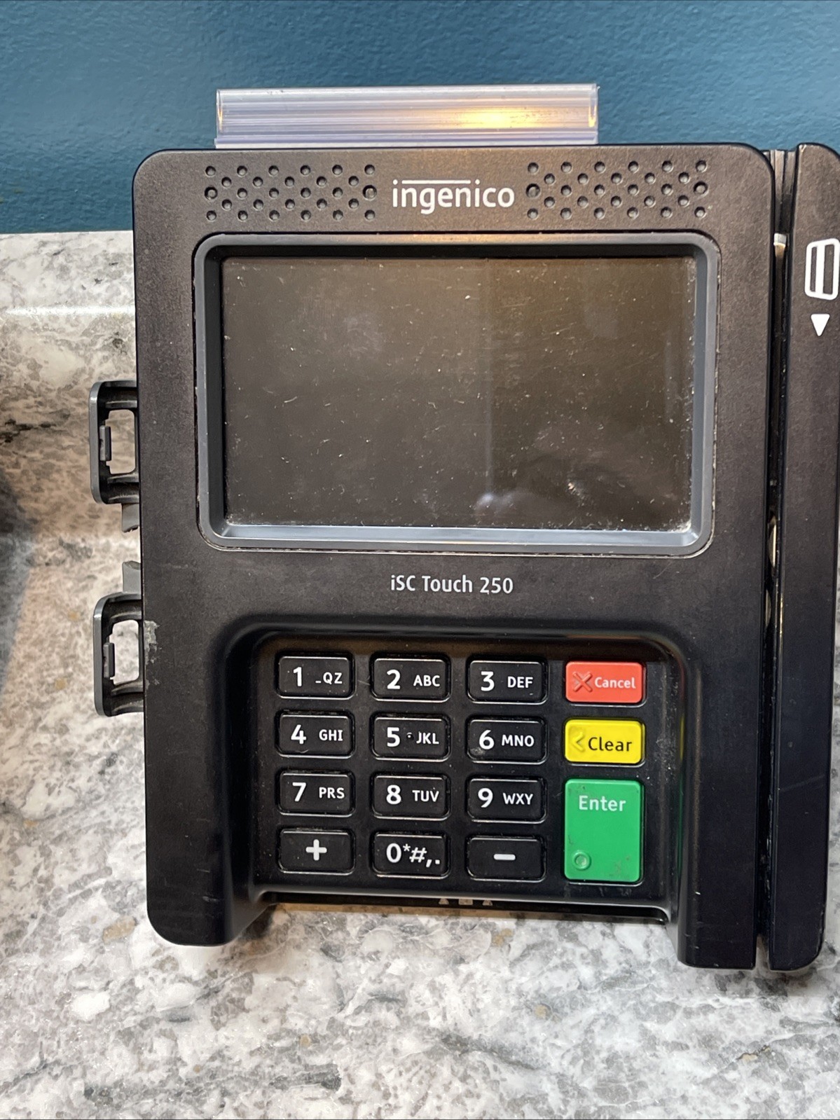 Ingenico ISC250 Terminal Credit Card Machine Not Tested Parts Only! 4 units