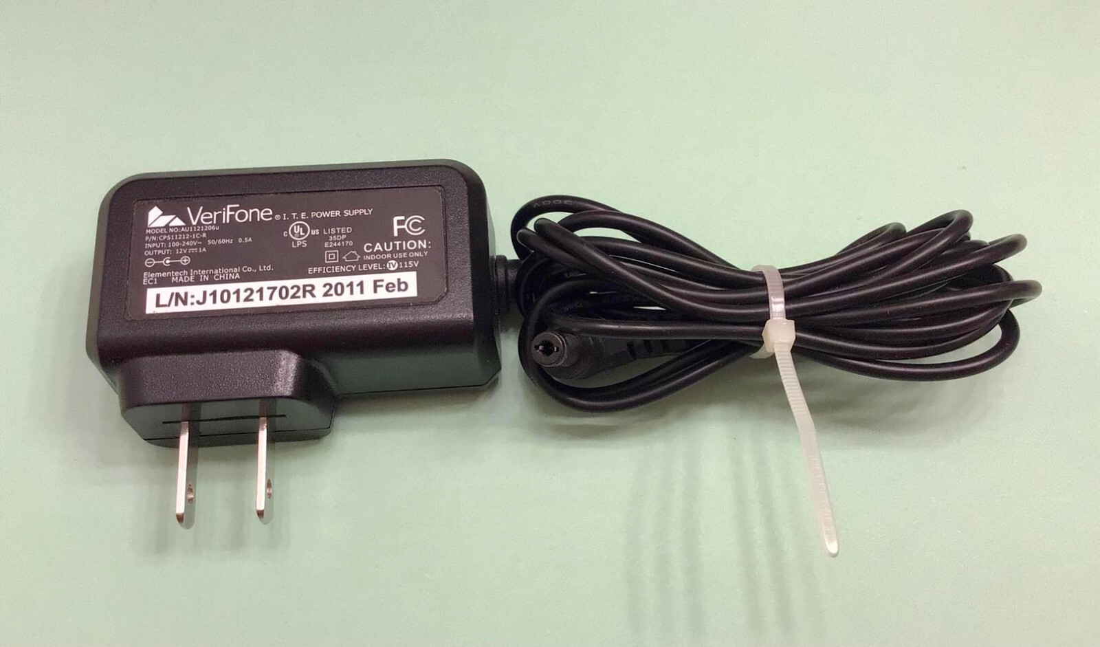 VeriFone 12V Power Supply, MX915 MX925, CPS11212-1C-R, Model AU1121206u ✨used✨