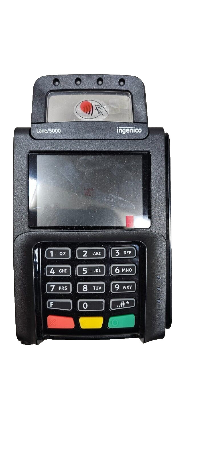NIB Ingenico Lane 5000 V3 Payment Terminal w/ PSU, Stylus, Cable, PRB30311574I