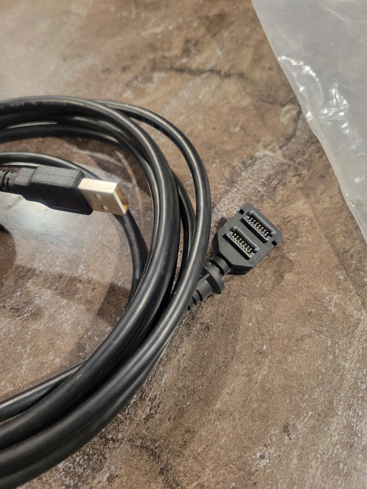 VeriFone USB 9ft DOUBLE Cable for VX 805/820 (CBL282-038-02) NEW Cord Payment