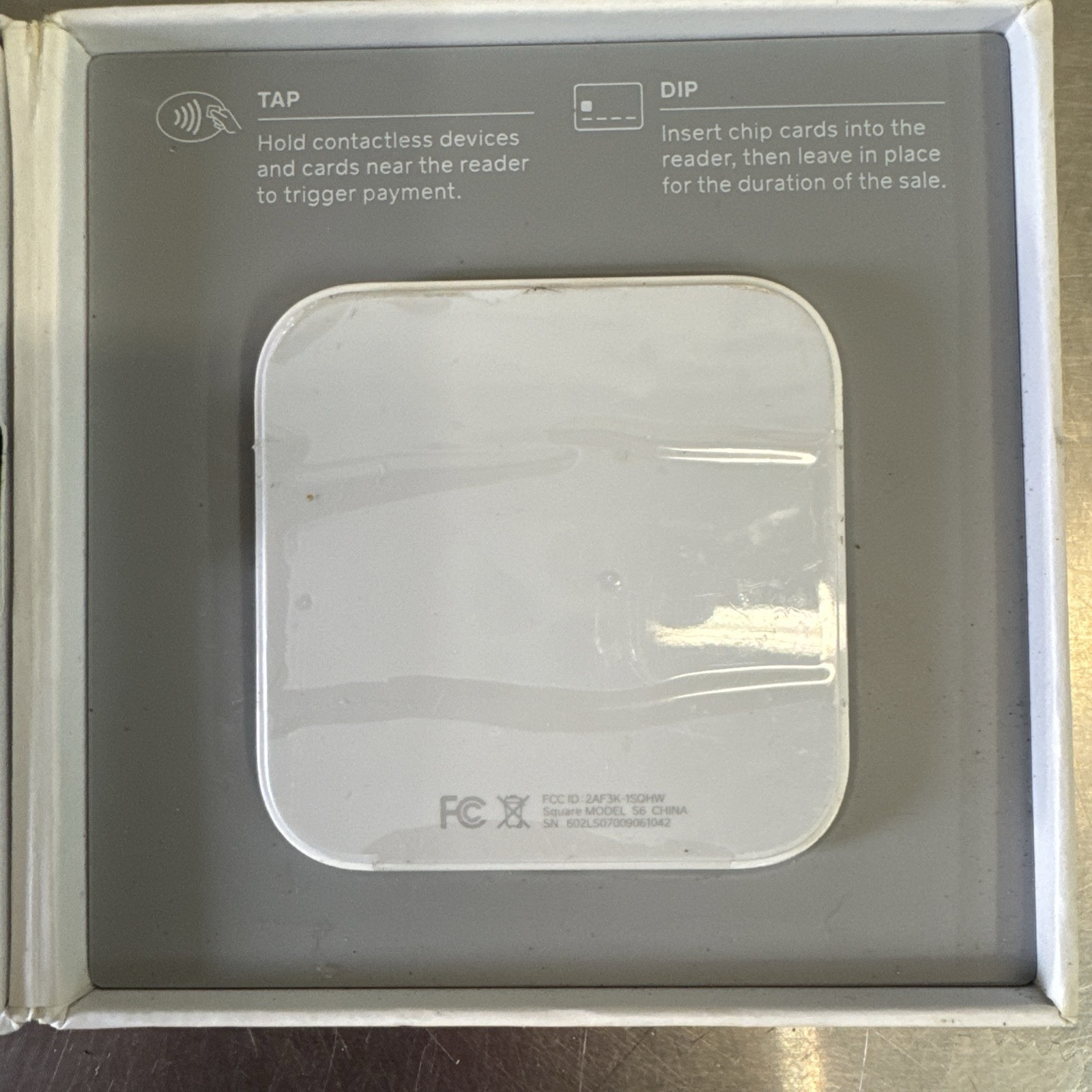 Square Credit Card Reader for Contactless Chip And Portable Mag Stripe Model S6