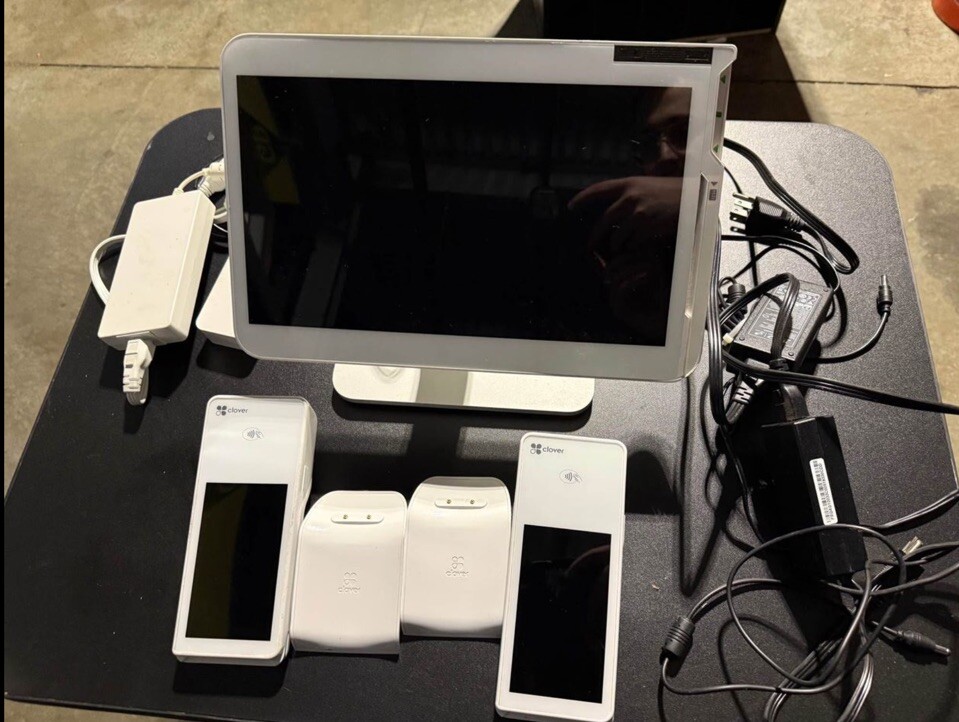 Clover POS & Hub & Mini Reader & Printer & TWO FLEX – “Locked”