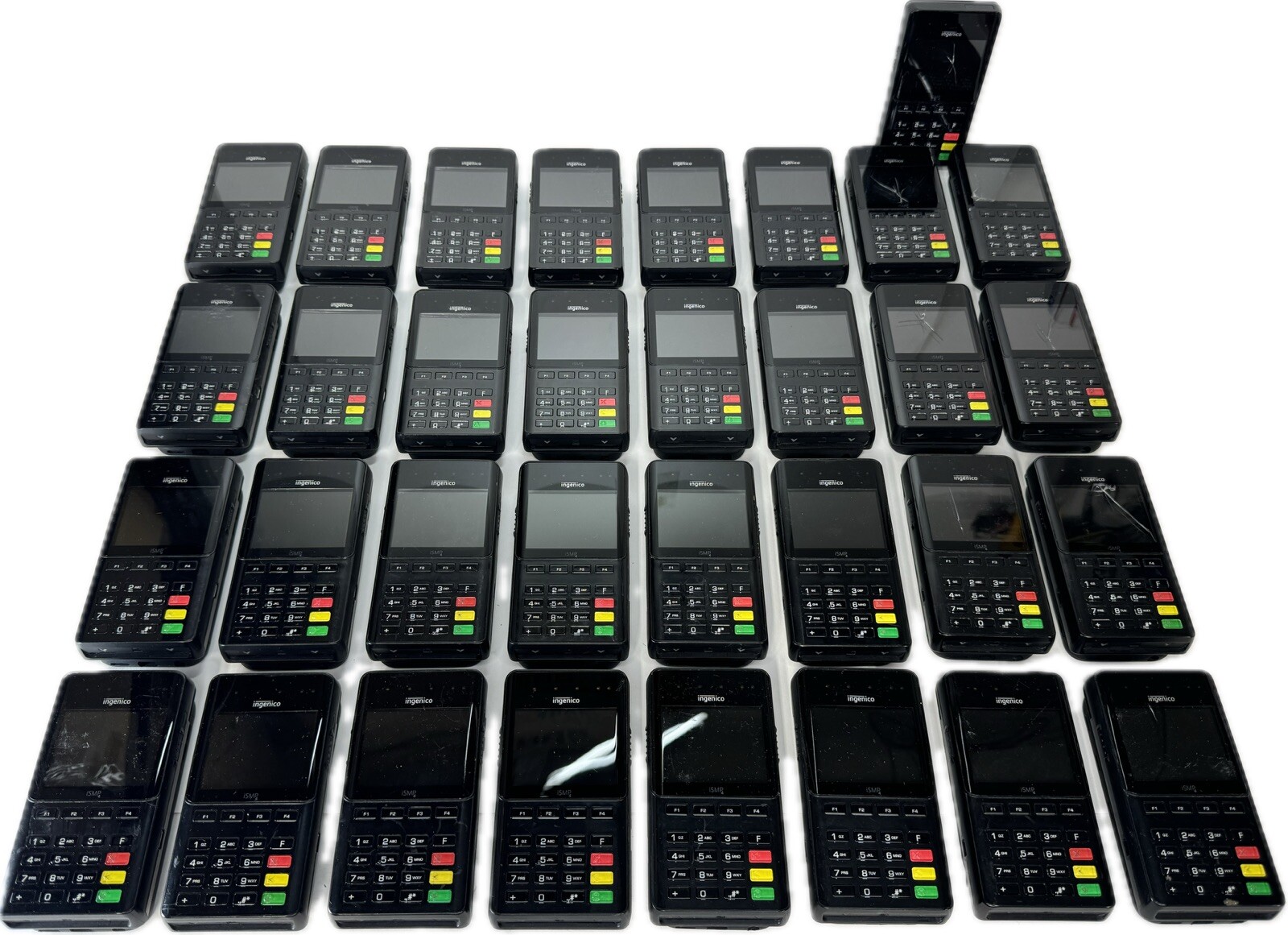 LOT of (33) Ingenico iSMP4 Wireless Bluetooth Mobile POS Terminal
