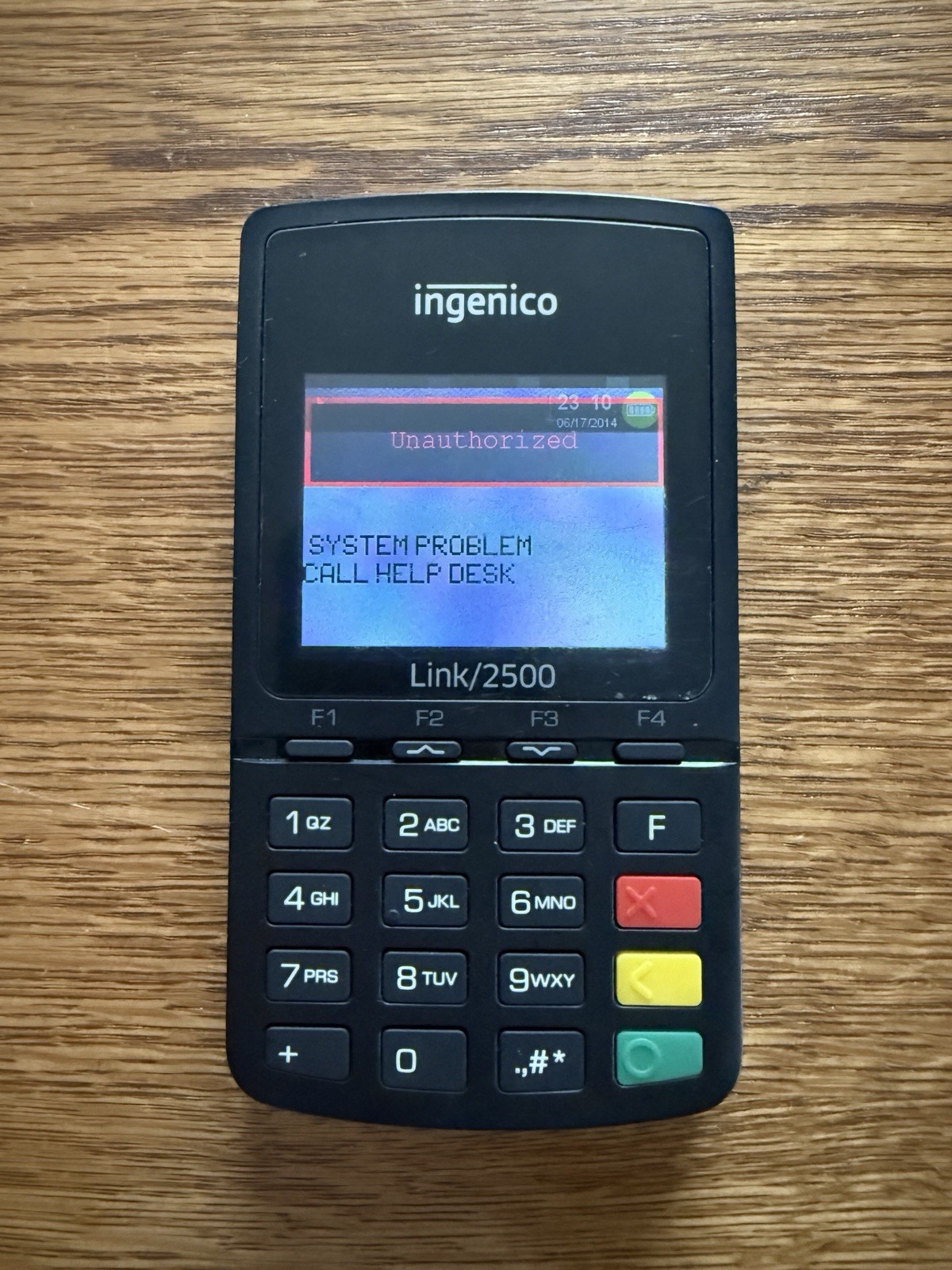 Ingenico Link2500 Wireless Bluetooth Terminal Card Reader – Unit Only