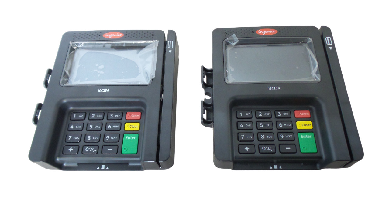 LOT OF 2 Ingenico ISC250-opt Credit Card Reader – Free Shipping