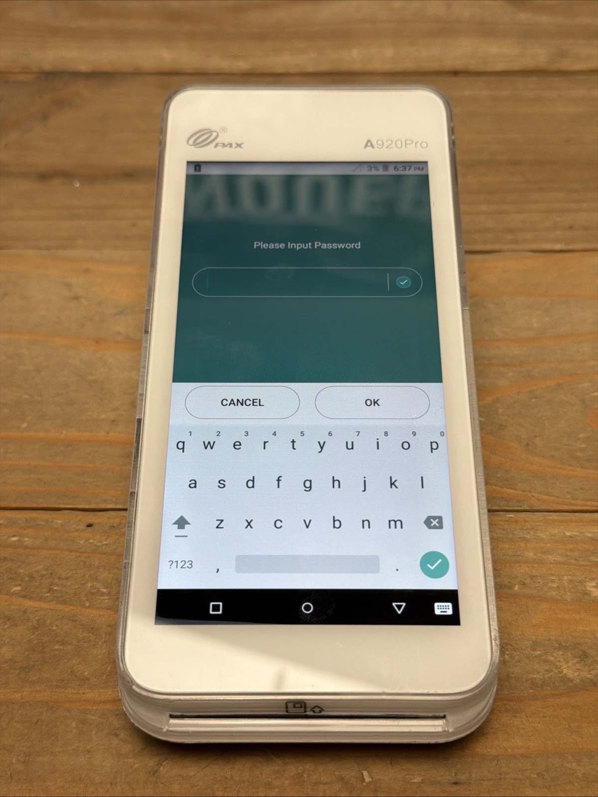PAX A920 Pro SmartPOS Payment Terminal Android – Settings Locked – Works