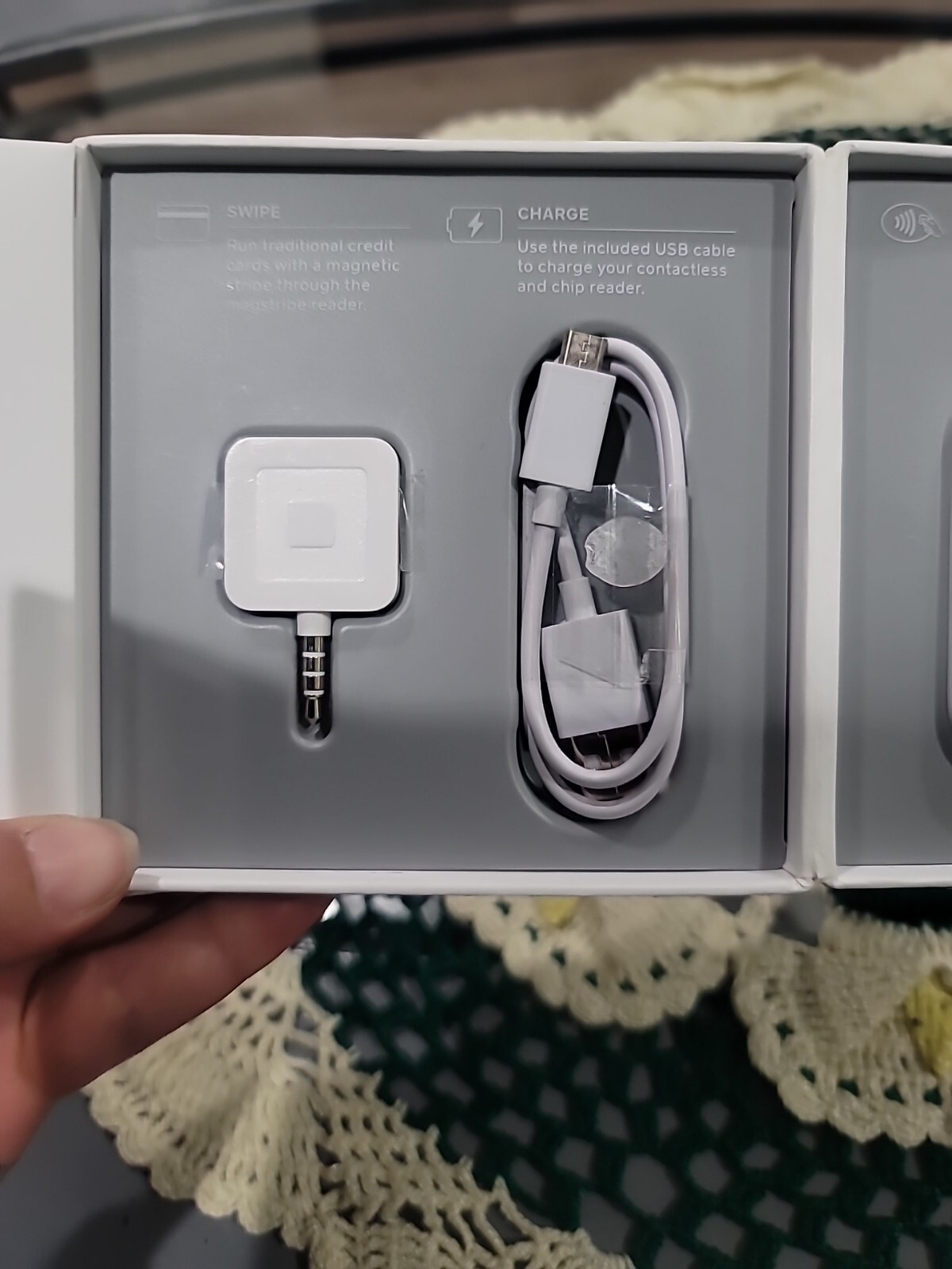 Square S6 White Portable Contactless And Chip Magstripe Credit Card Reader