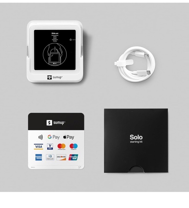 💪Solo Credit Card Payment Card Reader with Charging Station. Full Touch-Screen