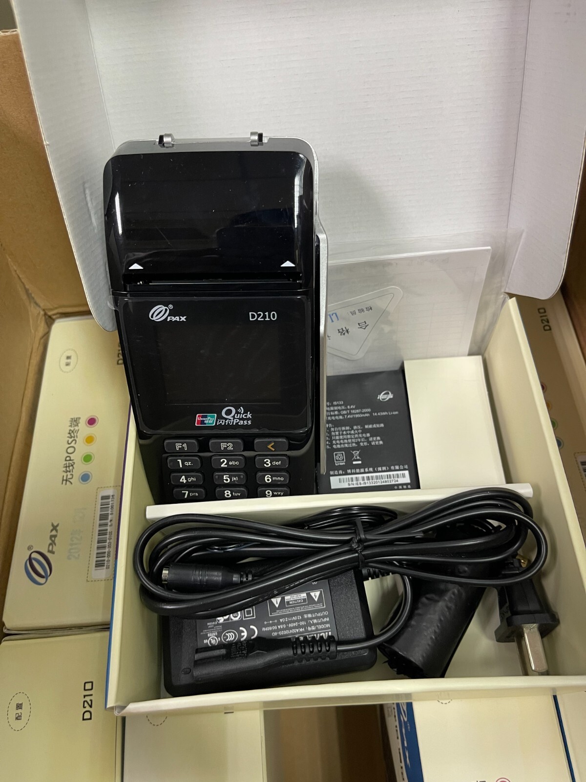 CreditCard terminal POS machine PAX D210 hdmi bluetooth unlock 98%new